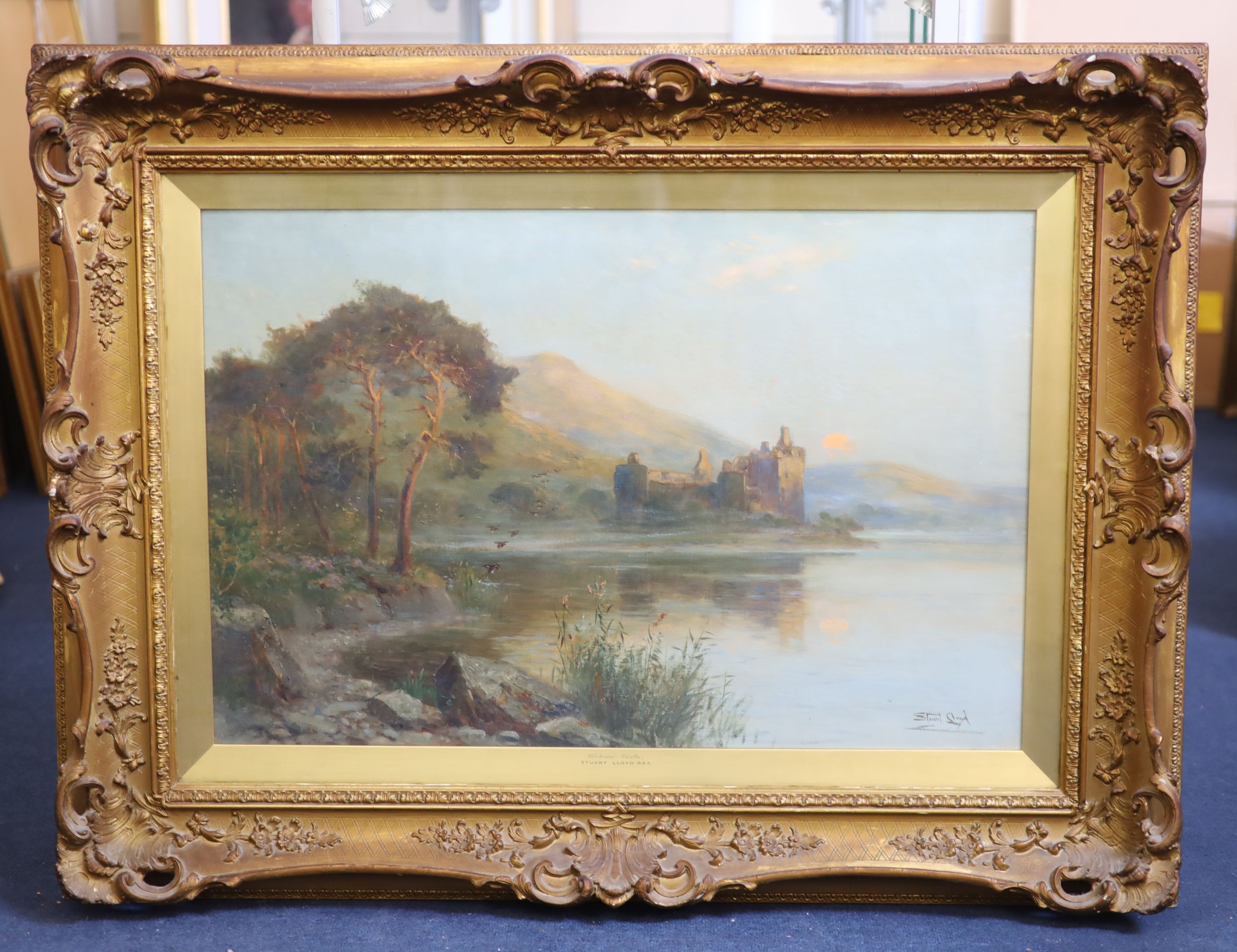 Stuart Lloyd (1875-1929), oil on canvas, Kilchurn Castle, Scotland, signed, 49 x 74cm